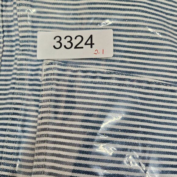 Free Assembly Womens Blue White Striped Wide-Leg Pants Size 20 cotton denim - Picture 9 of 9